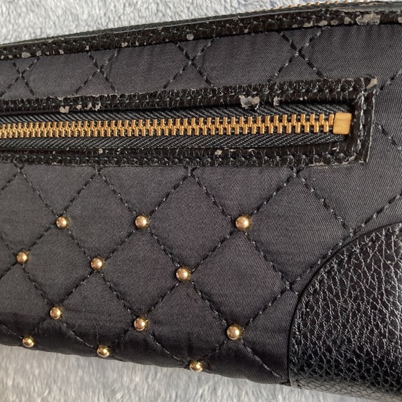 JUICY COUTURE💫Vintage🗝️Black Quilted Gold Beaded Wallet - Picture 9 of 12